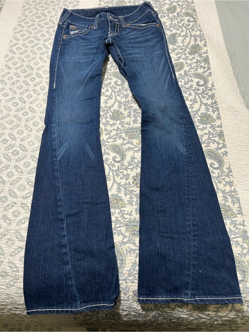 True Religion Women's Dark Blue Bootcut Jeans